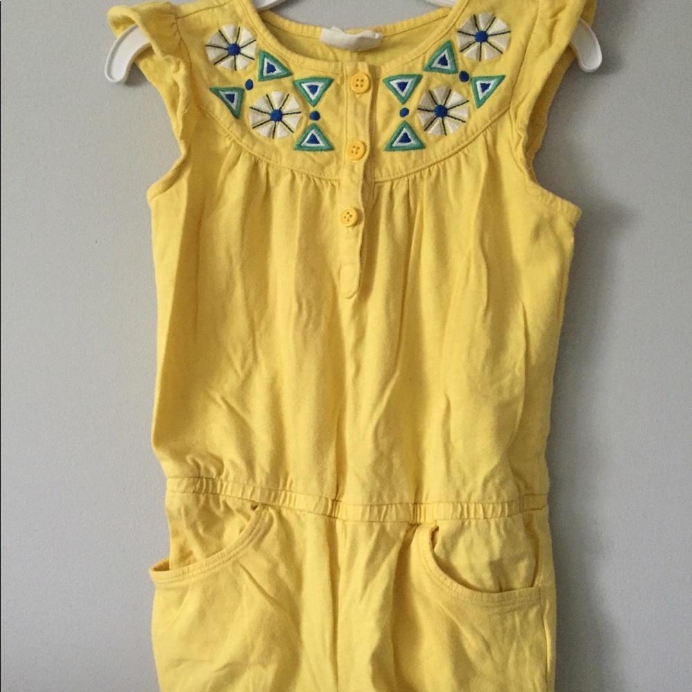 Crazy 8 Yellow Romper
